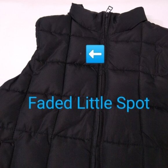Crazy 8 Teen Quilted Puffer Vest Chest 34" Length 20" No Tags Available - Black - Picture 5 of 8